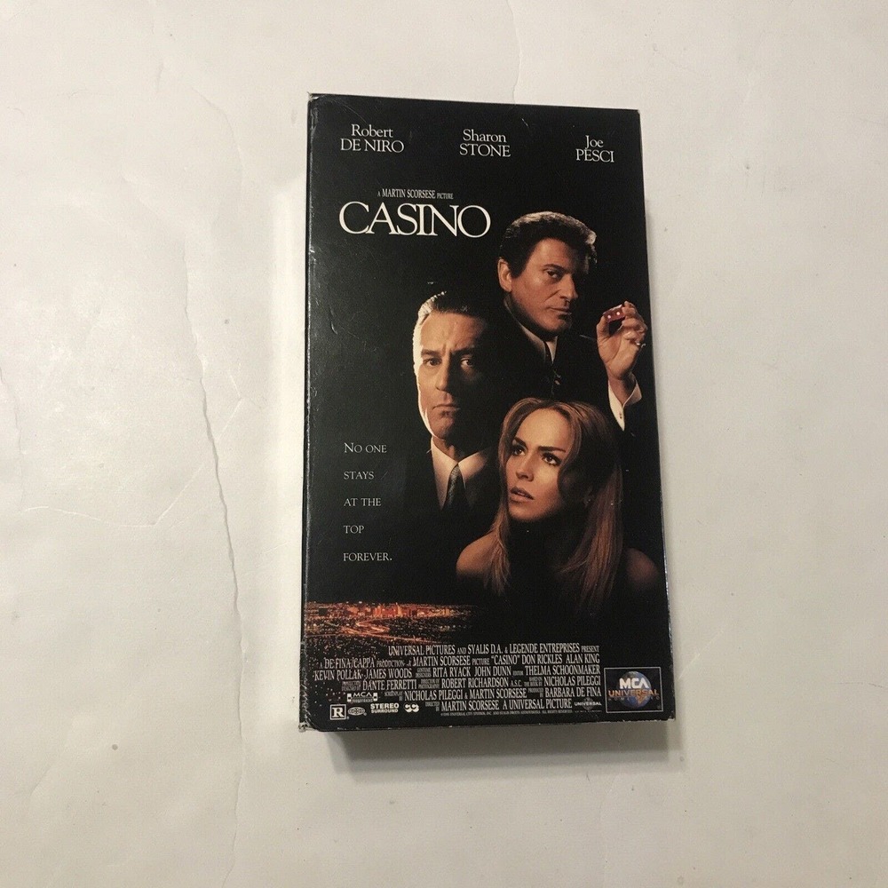 Casino Movie VHS With Robert Deniro 3809